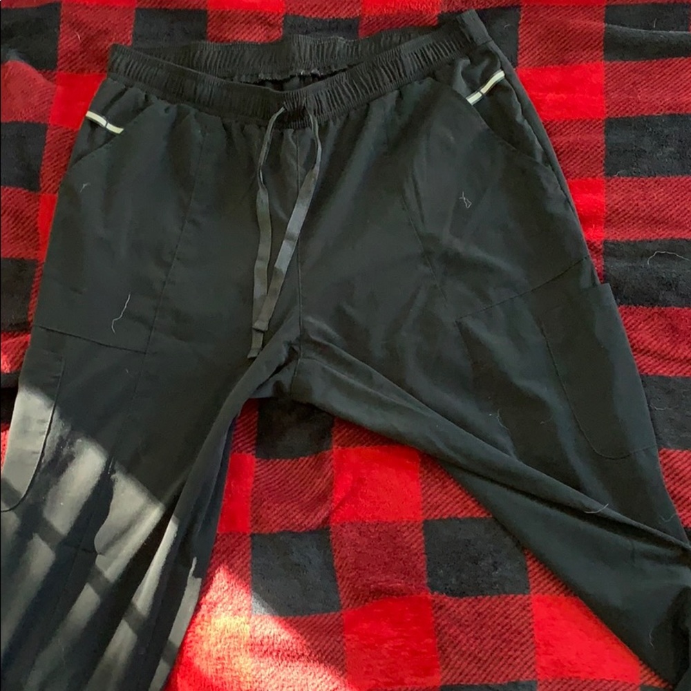 Lightly worn black scrub pants